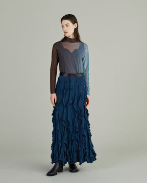 Waterfall skirt (Turquoise blue)