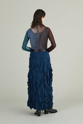 Waterfall skirt (Turquoise blue)