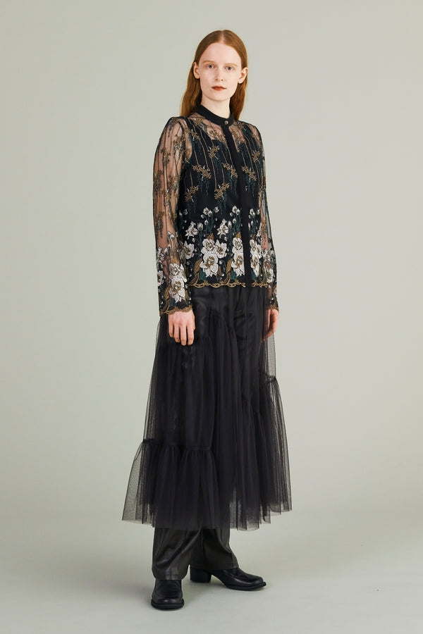 MURRAL Everlasting embroidery lace blouse (Black)