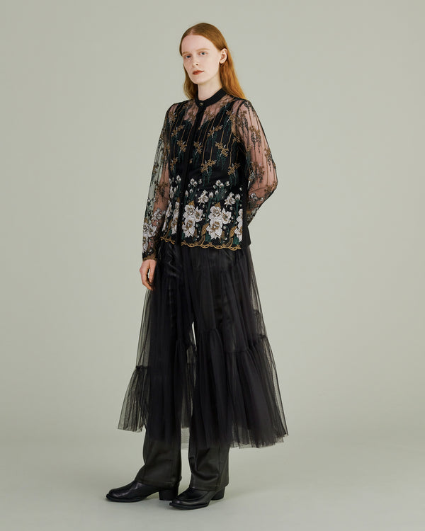 MURRAL Everlasting embroidery lace blouse (Black)