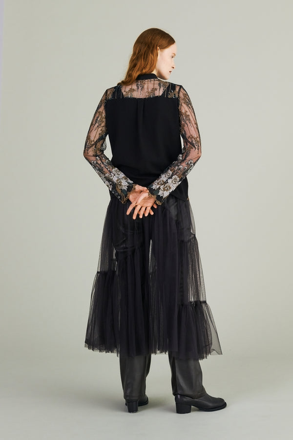 MURRAL Everlasting embroidery lace blouse (Black)