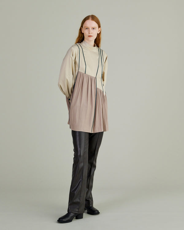MURRAL Leaf vein top (Sand beige)