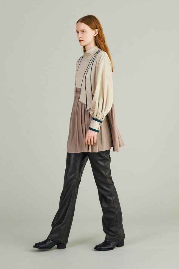 MURRAL Leaf vein top (Sand beige)