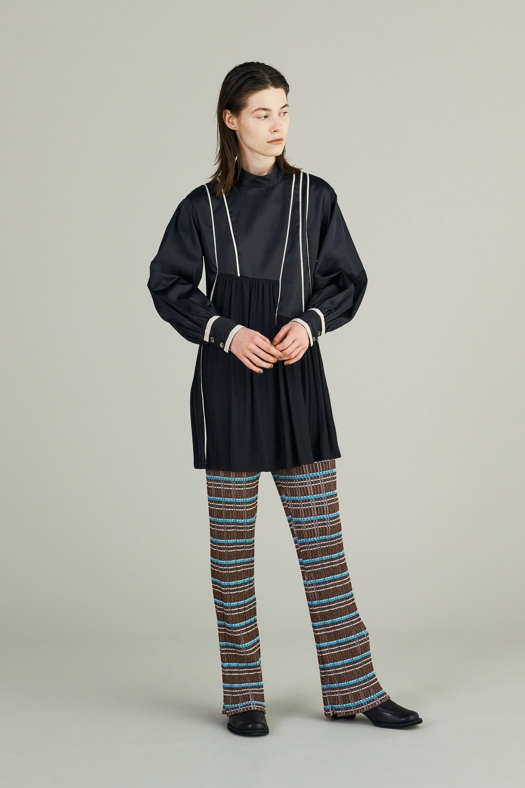 Leaf vein top (Black)