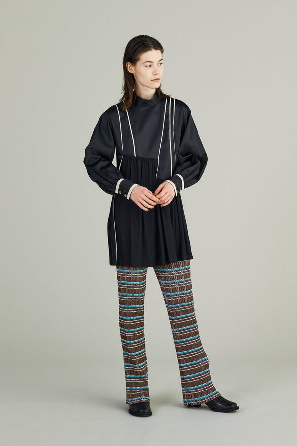 MURRAL Monk's belt rib knit trousers (Brown)