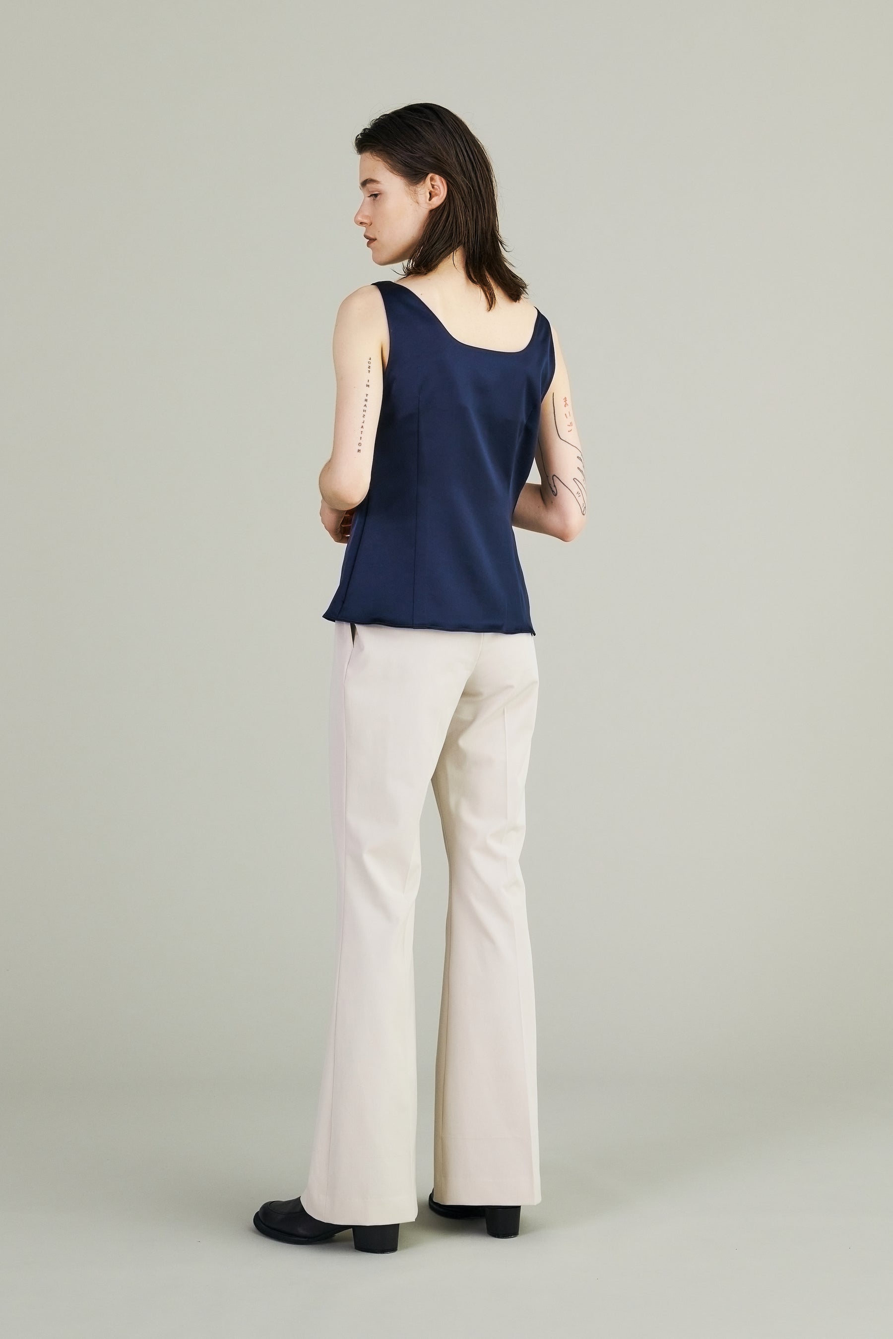Flared gurkha trousers (Ivory)