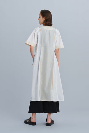 Slit long shirts(White)