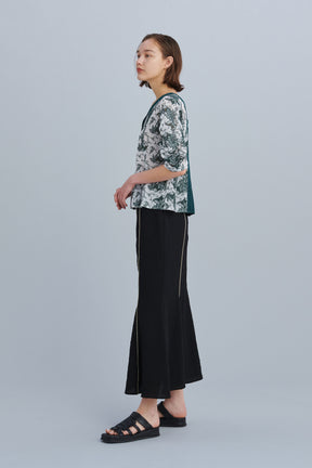 Unevenness skirt(Black)
