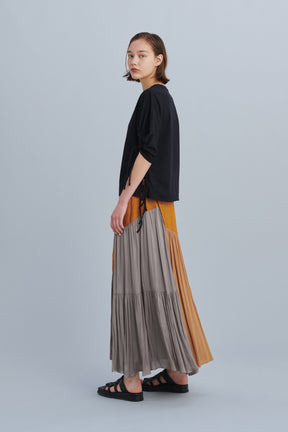 Leaf vein skirt(Orange)