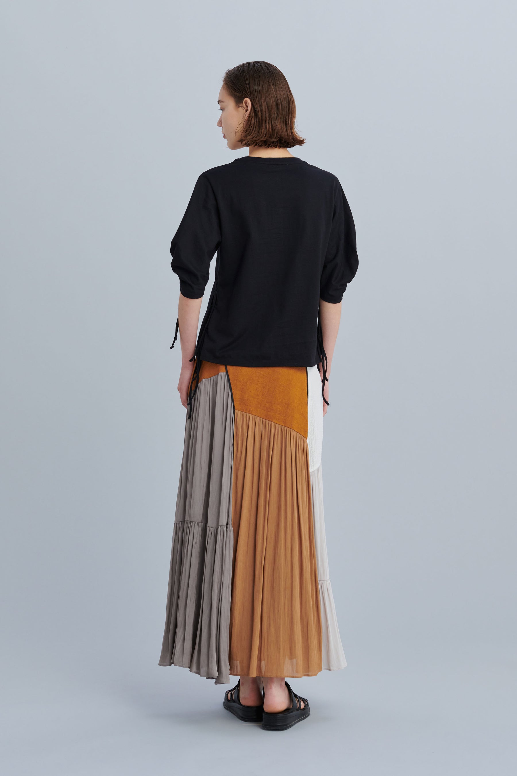 Leaf vein skirt(Orange)