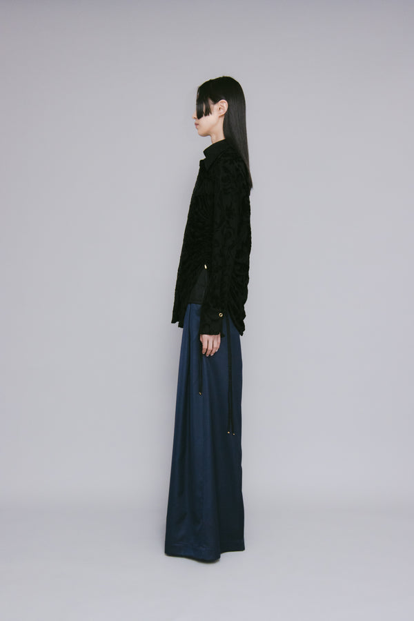 MURRAL Flutter wide slacks (Navy)