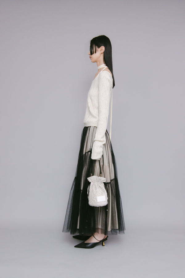 MURRAL Frost knit top (Ivory)