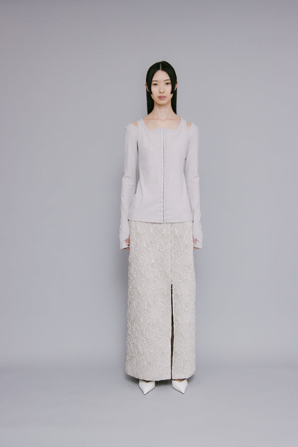 MURRAL Melt rib top (Greige)