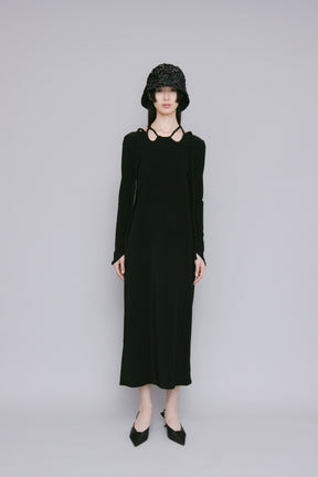 Ivy long sleeve dress (Black)