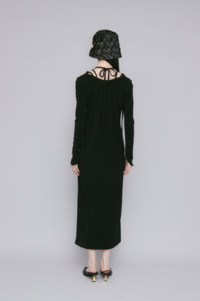 Ivy long sleeve dress (Black)