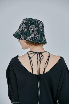 Quartz embroidery hat (Black)