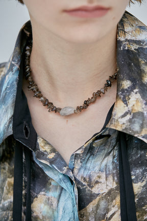 "Ordinary" necklace  (Smoky Quartz)