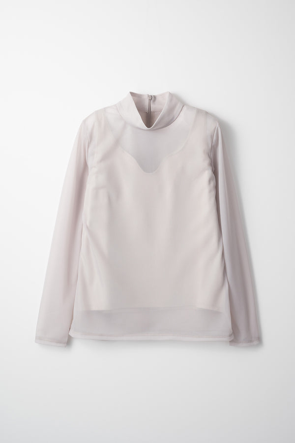 MURRAL Sheer layered top (Ivory)