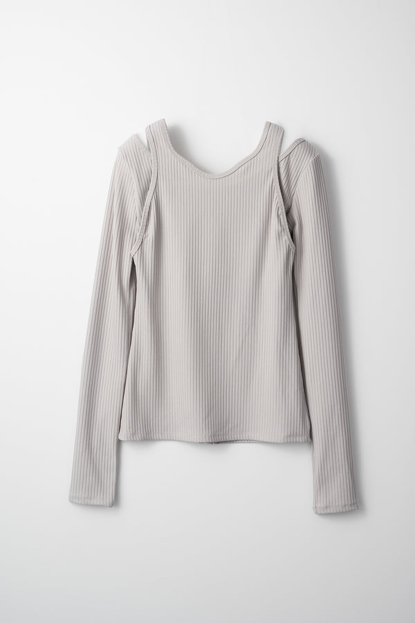 MURRAL Melt rib top (Greige)