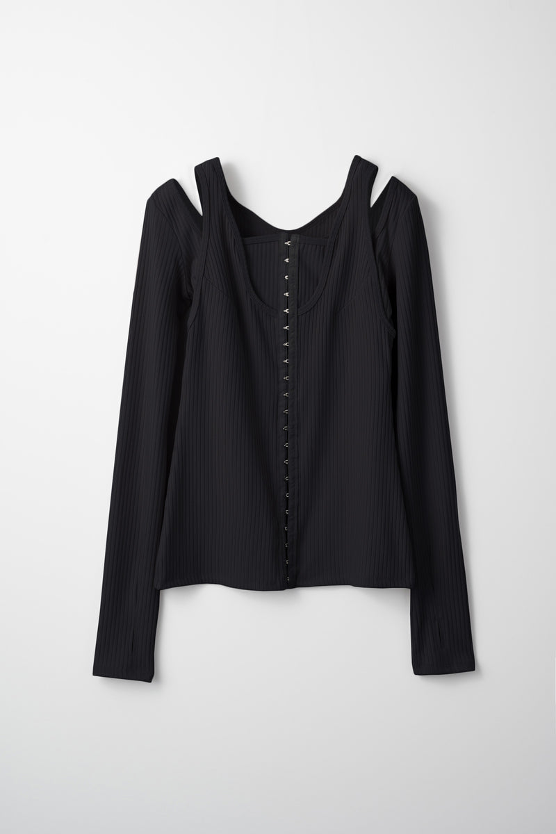 Melt rib top (Black)