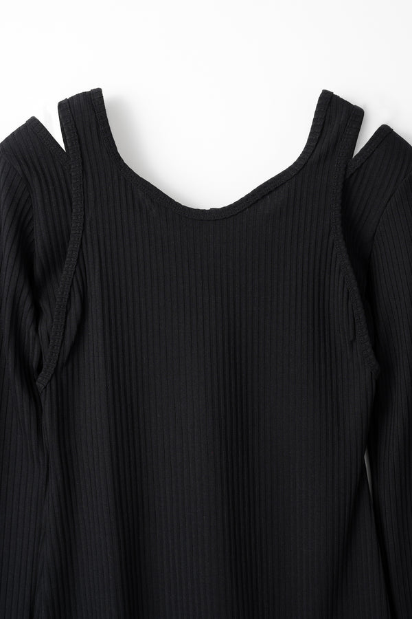 MURRAL Melt rib top (Black)