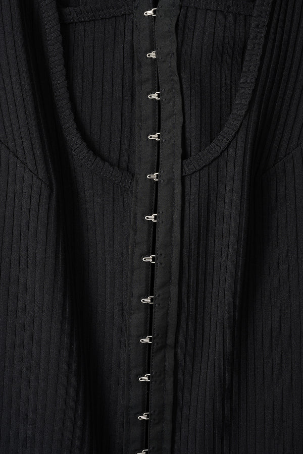 MURRAL Melt rib tank top (Black)