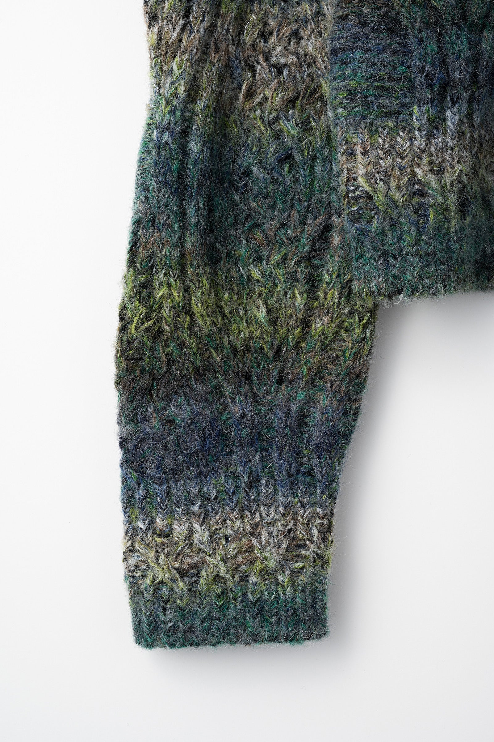 Hazy knit cardigan (Green)