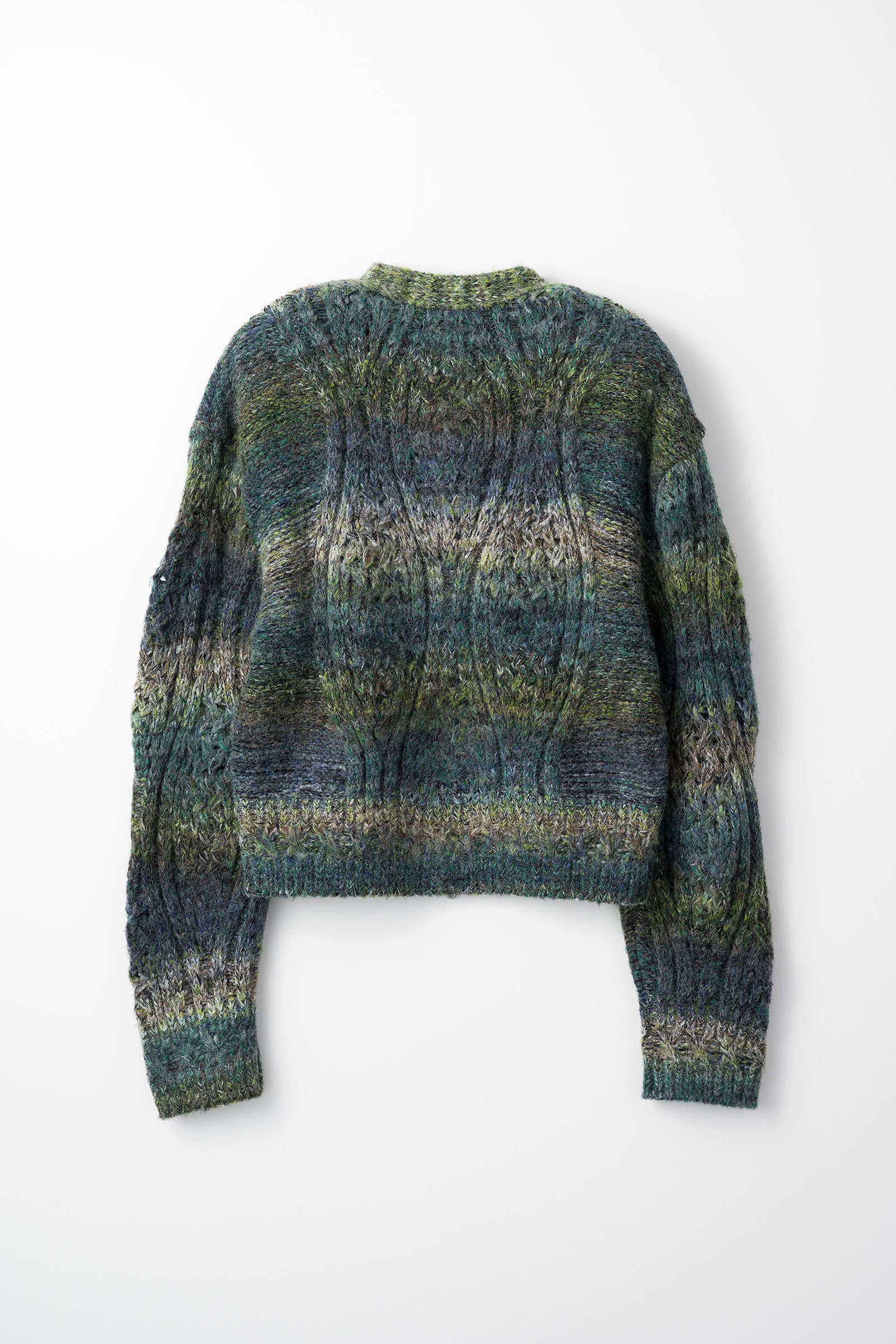 Hazy knit cardigan (Green)