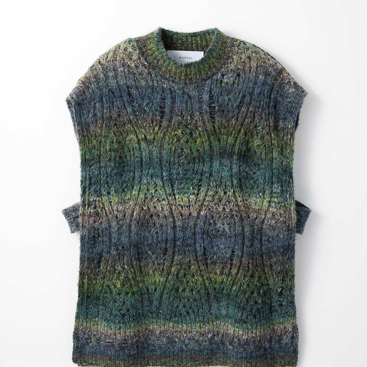 Hazy knit vest (Green)