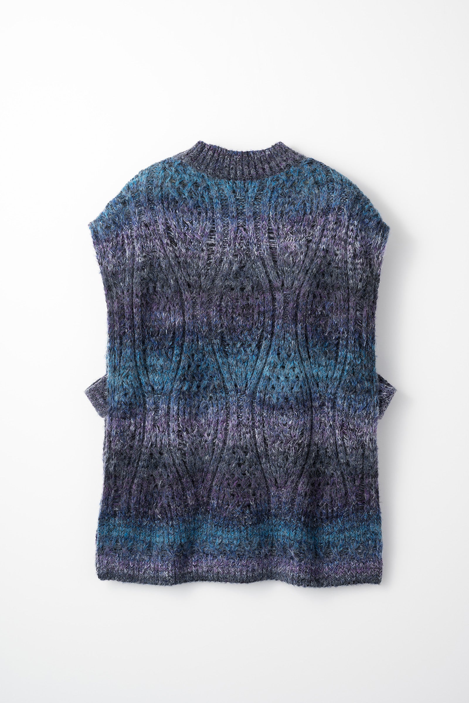 Hazy knit vest (Blue)