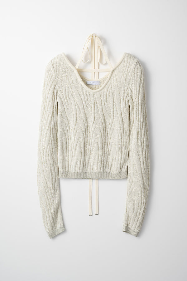 MURRAL Frost knit top (Ivory)