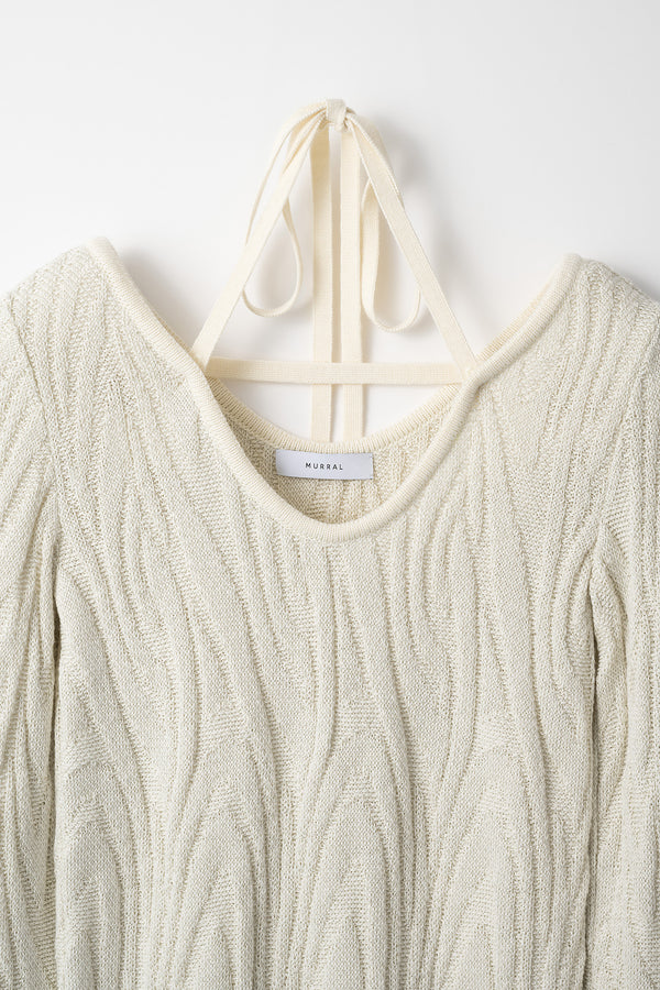 MURRAL Frost knit top (Ivory)