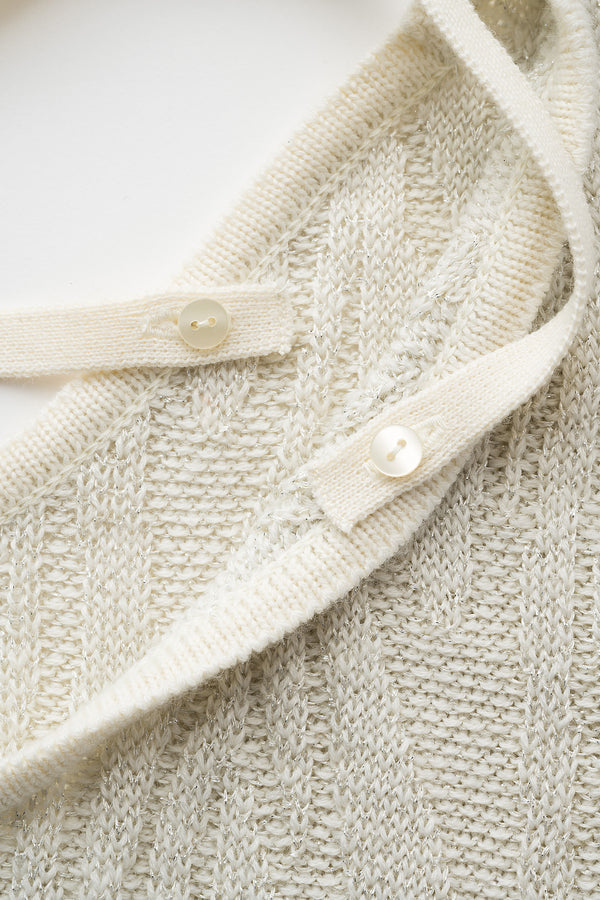 MURRAL Frost knit top (Ivory)