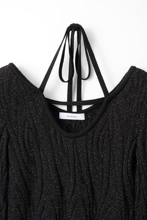 Frost knit top (Black)