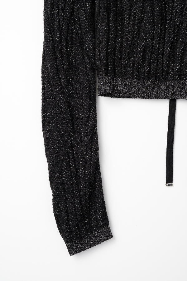 MURRAL Frost knit top (Black)