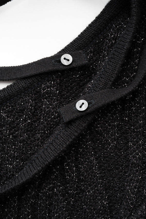 MURRAL Frost knit top (Black)