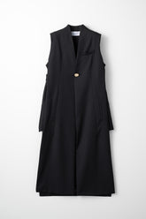 Monochrome long gilet (Black)