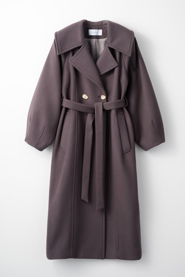 MURRAL Curvy wool coat (Purple)