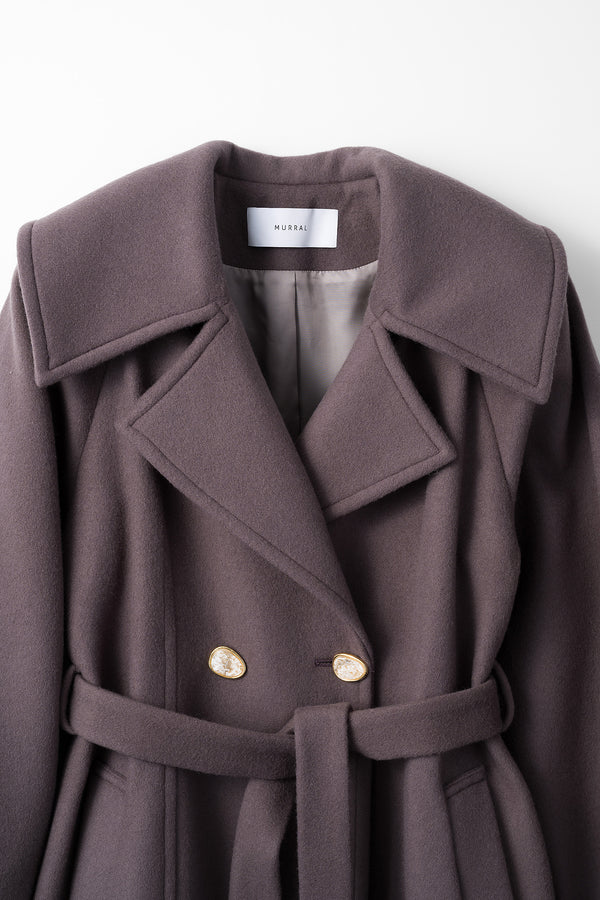 MURRAL Curvy wool coat (Purple)