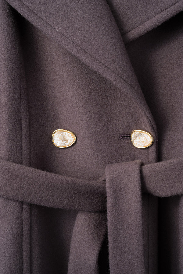 MURRAL Curvy wool coat (Purple)