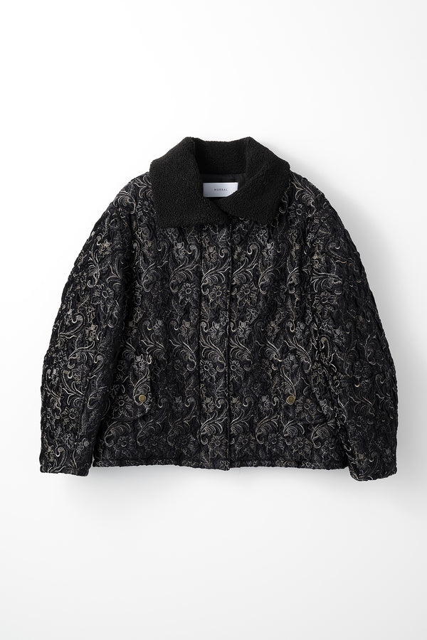 MURRAL Ice flower embroidery jacket (Black)