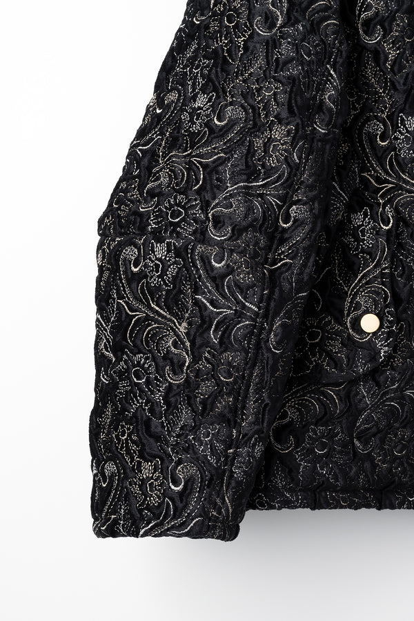 MURRAL Ice flower embroidery jacket (Black)