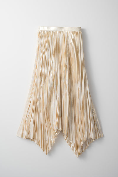 Frost pleated skirt (Gold)