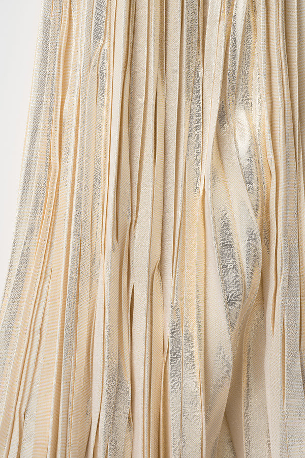 MURRAL Frost pleated skirt (Gold)