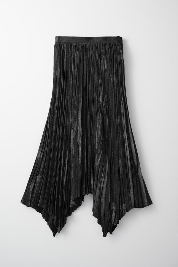 MURRAL Frost pleated skirt (Black)