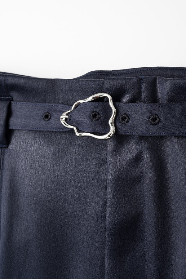 MURRAL Flutter wide slacks (Navy)