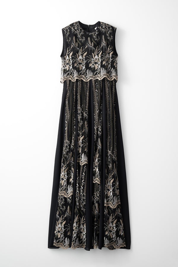 MURRAL Snow flower lace dress (Black)