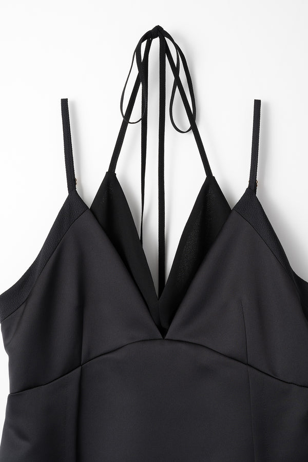 MURRAL Flutters camisole dress (Black)
