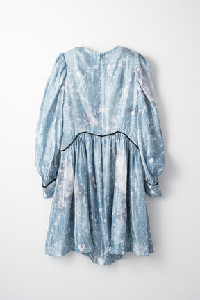 "Letter" mini dress (Blue)