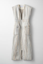 Snow cover needle punch dress (White)